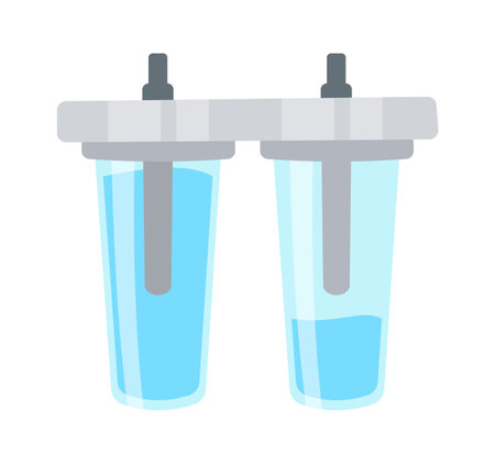 Water filter system flat icon Filtration Cleaning waterのイラスト素材