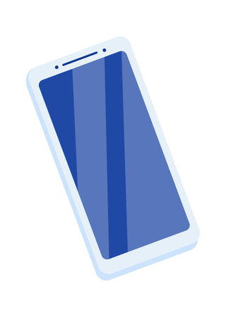 Smartphone flat icon Modern technology Digital deviceのイラスト素材
