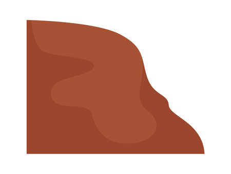 Mountains flat icon Rock and stones Coastsのイラスト素材