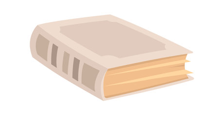 Old book flat icon Retro manuscripts Antique literatureのイラスト素材
