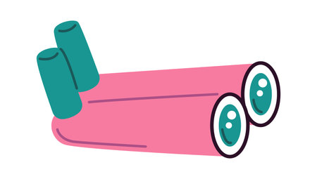 Vintage spyglass flat icon Optical instruments Vision equipmentのイラスト素材