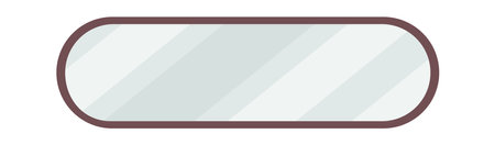Modern decorative wall mirror flat iconのイラスト素材