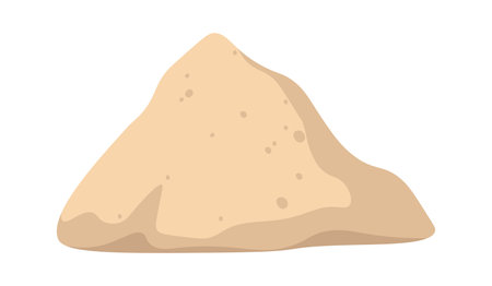 Desert sand flat icon Ancient symbolのイラスト素材
