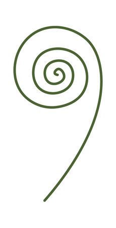 Plant for frame decor flat iconのイラスト素材