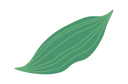 Leaf of spring flower flat iconのイラスト素材