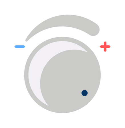 Regulator climate control flat iconのイラスト素材