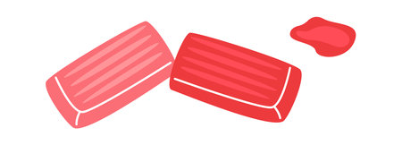 Colorful plasticine flat icon Craft hobbyのイラスト素材