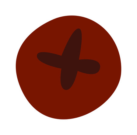 Abstract hand drawn vegetable flat iconのイラスト素材