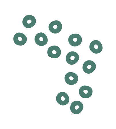 Hand drawn abstract shapes flat iconのイラスト素材