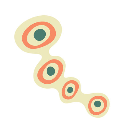 Hand drawn abstract shapes flat iconのイラスト素材