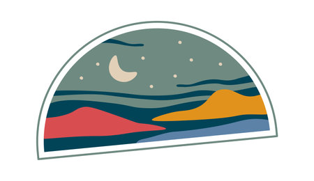 Geometric shapes picture with abstractionのイラスト素材