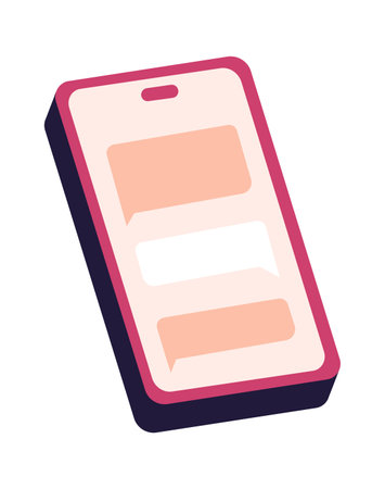 Phone flat icon Digital technology Modern deviceのイラスト素材