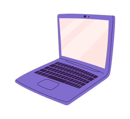 Computer flat icon Modern technologyのイラスト素材