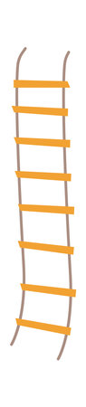 Wooden ladder flat icon Tree house elementのイラスト素材