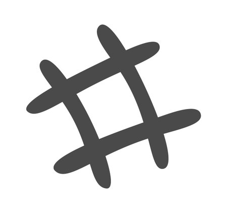Hand drawn simple line flat icon