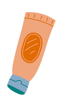 Moisturizing cream flat icon Beauty procedure Cosmetologyのイラスト素材