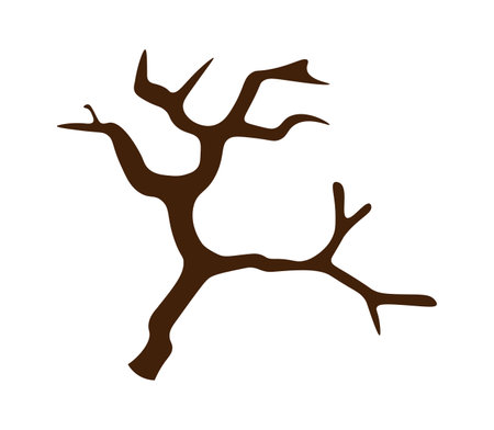 Bare tree sakura flat iconのイラスト素材