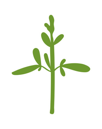 Sprout cultivation flat icon Spring plant plantingのイラスト素材