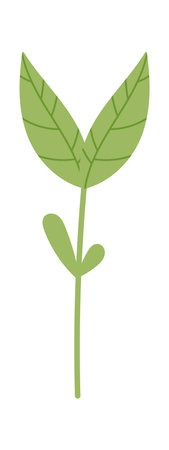 Sprout cultivation flat icon Spring plant plantingのイラスト素材