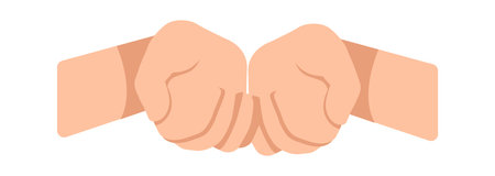 Hands planting plants flat iconのイラスト素材