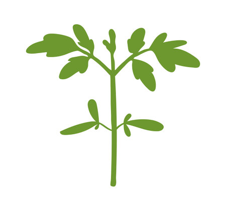 Sprout cultivation flat icon Spring plant plantingのイラスト素材
