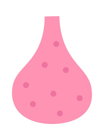 Vase flat icon Decor element Home interiorのイラスト素材