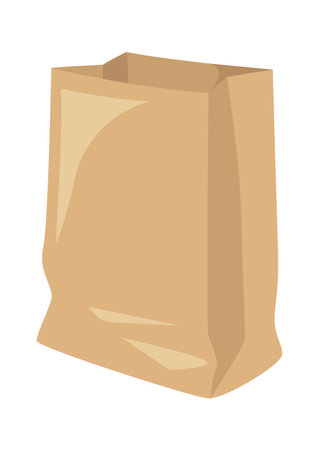 Paper packaging garbage flat icon Waste sorting and utilizationのイラスト素材