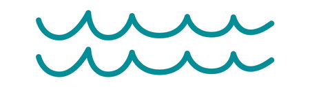 Curly lines abstract pattern flat iconのイラスト素材