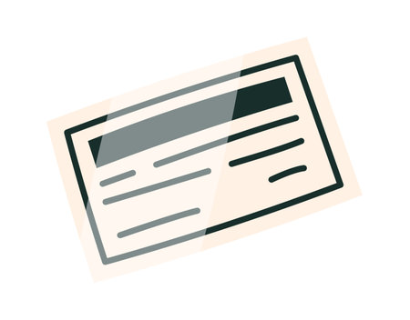 Delivery note flat icon Cartoon cardboard box Deliveryのイラスト素材