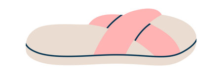 Sandals flat icon Summer shoesのイラスト素材