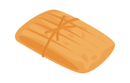 Traditional Mexican cuisine flat illustration Sandwichのイラスト素材