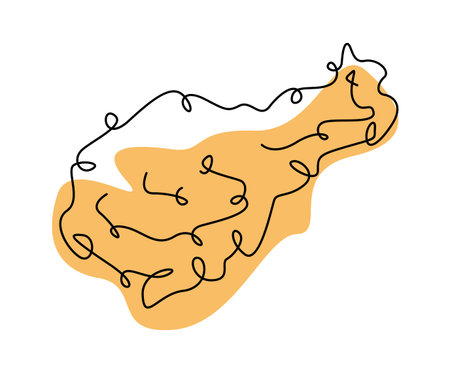 Fast food snack hand drawn iconのイラスト素材