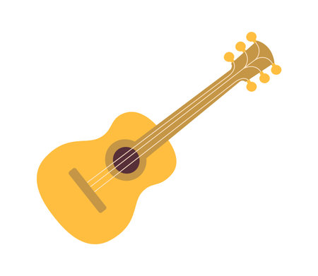 Guitar modern musical instrument flat iconのイラスト素材