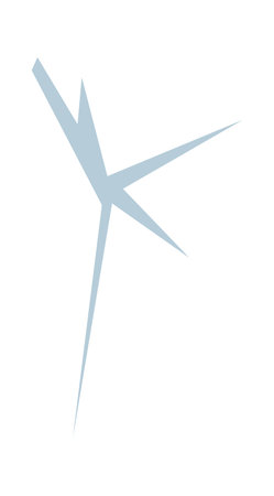 Crack flat illustration Curly line on broken thingsのイラスト素材