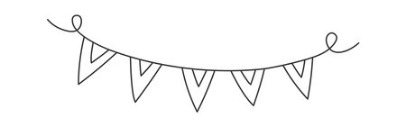 Flags holiday decorative design elementのイラスト素材