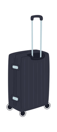 Rolling travel suitcase for clothesのイラスト素材