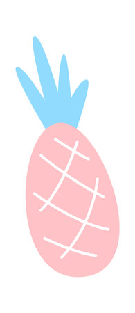 Pineapple Exotic fruitのイラスト素材
