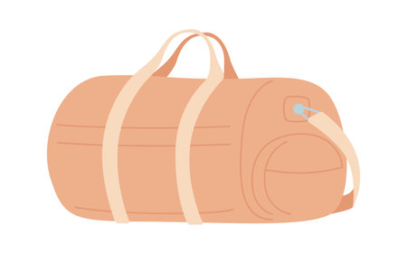 Duffel bag for clothesのイラスト素材