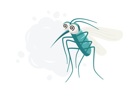 Dead mosquito character by toxic steamのイラスト素材