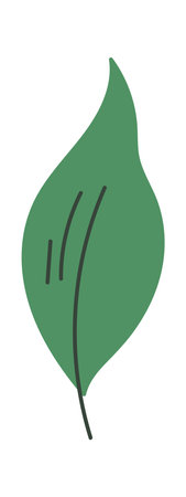 Green leaves for decor bouquetsのイラスト素材