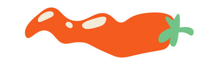 Red hot chilli pepperのイラスト素材