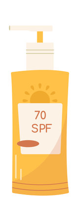 Sunscreen protection lotionのイラスト素材