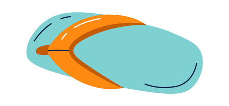 Flip flop shoes for summer vacationのイラスト素材