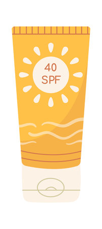 Sunscreen protection creamのイラスト素材