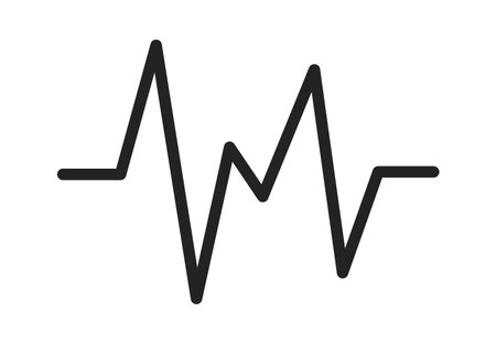 Heart rhythm symbol Pulseのイラスト素材