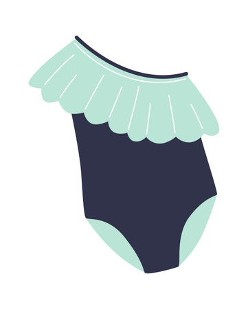 One-Piece Swimsuit Swimwearのイラスト素材