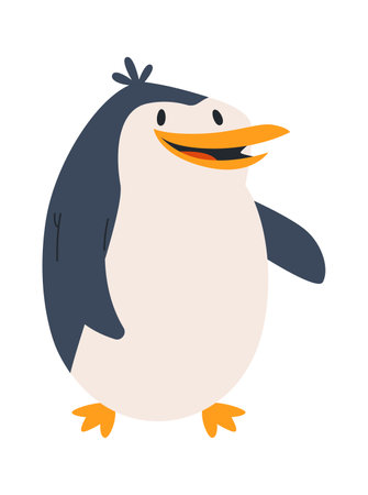 Cheerful Penguin Birdのイラスト素材