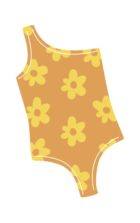 One-Piece Swimsuit Swimwearのイラスト素材