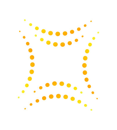 Halftone Dotted Elementのイラスト素材
