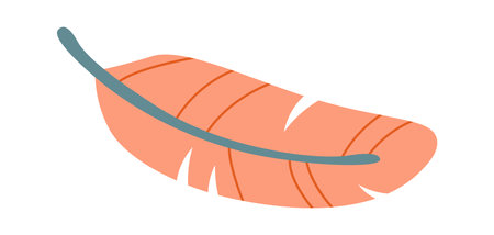 Flat Bird featherのイラスト素材